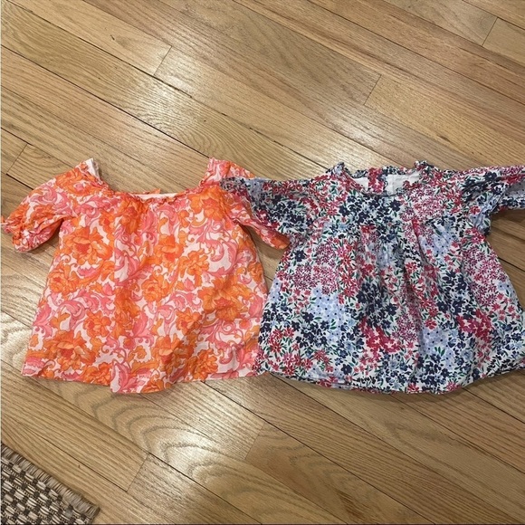 Janie and Jack 2 Floral Tops - Picture 2 of 9